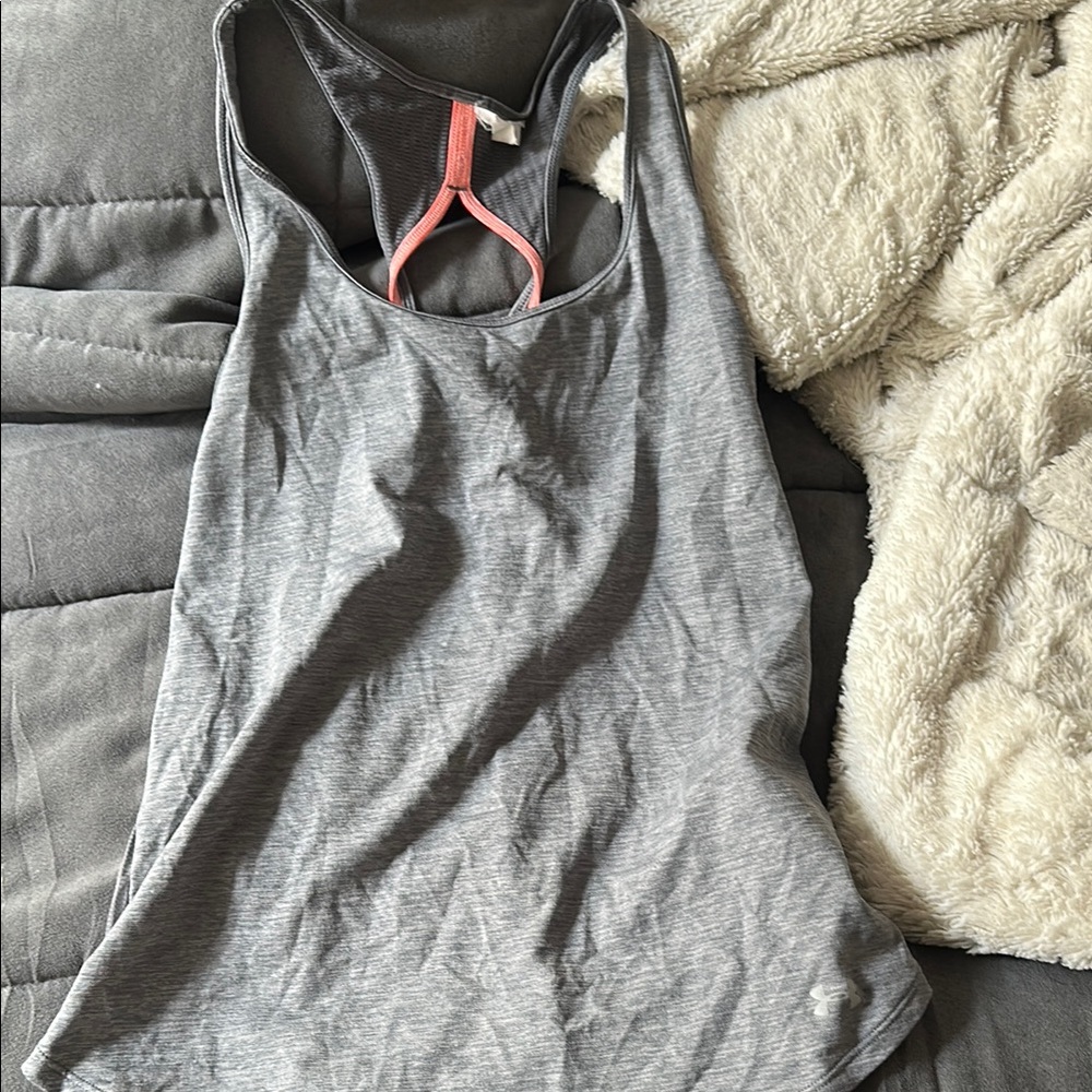 Under Armour Gray Sleeveless Tank Top with Racerback